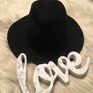 Women's Black Fedora